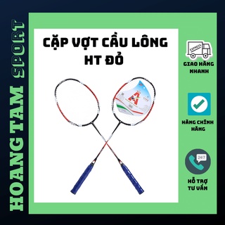 Cặp Vợt Cầu Lông HT Đỏ Khung Vợt Chắc Chắn Lưới Căng [Liên Hiệp Thành] - Hàng Cao Cấp Bền - Nhẹ / Dành Cho Mọi Lứa Tuổi