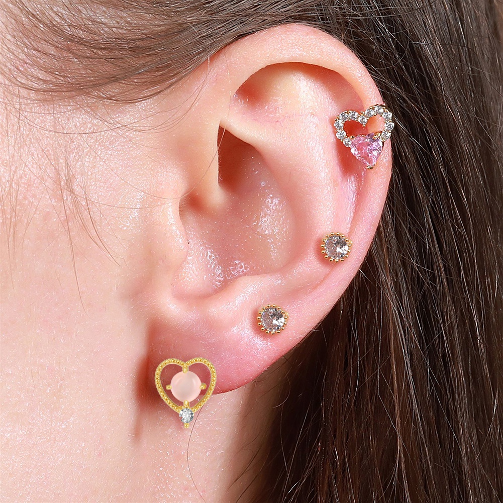 1 Khuyên Tai Nữ Đính Đá Thời Trang