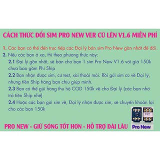 SIM GHÉP PRO NEW AUTO cho iPhone LOCK SE, 6S, 6S Plus trở lên (iOS 13 mới nhất và Sim 4G)