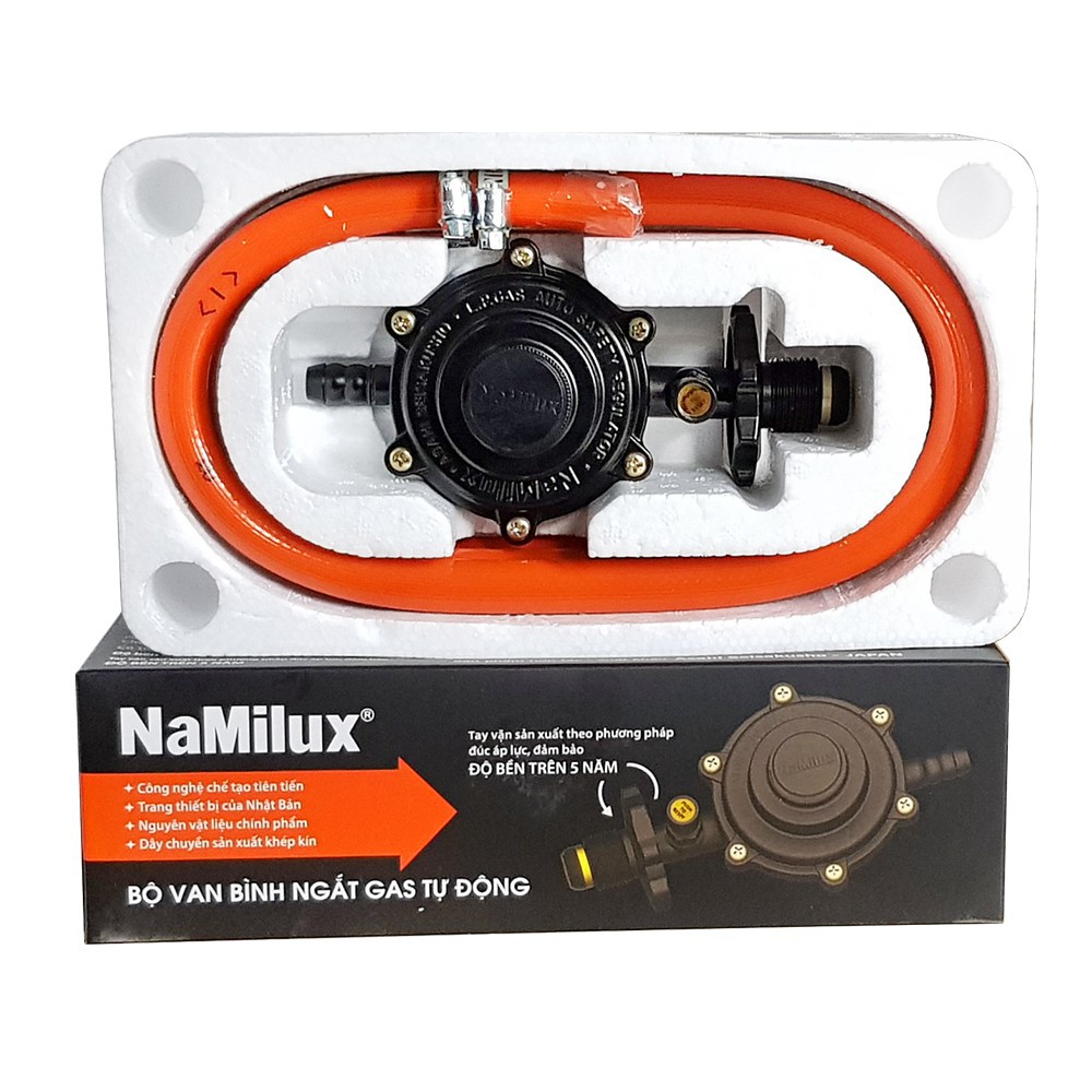 Bộ dây van điều áp ngắt gas tự động Namilux NA-345S-VN (mẫu cũ NA-337S)