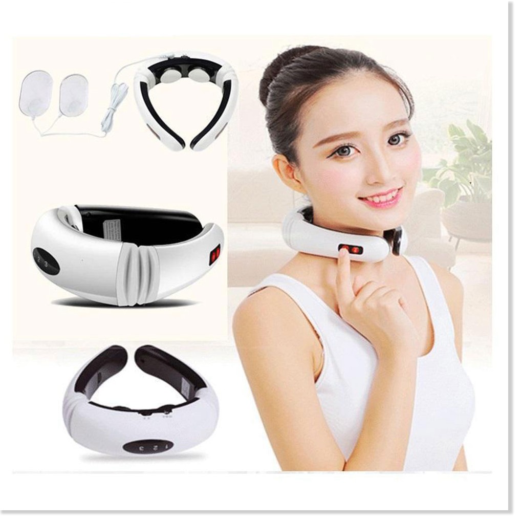 Massage Cổ Vai Gáy Neck KL-5830Free Ship Cảm ứng xung điện 3D, Giúp nhức mỏi cổ, vai, gáy tuyệt đối.