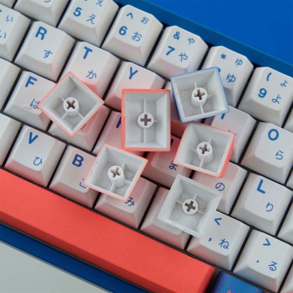 Keycap Bento Cho Bàn Phím Cơ Chất Liệu PBT In Dyesub Cherry Profile 128 Phím |EZPC