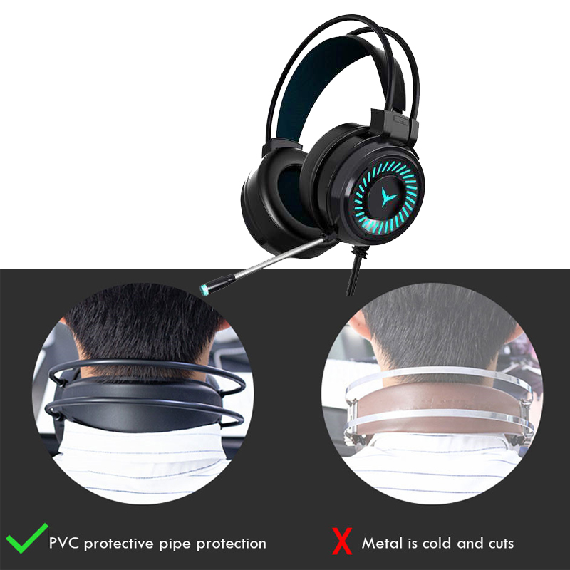 Tai Nghe Có Dây Chuyên Game KEBIDUMEI G58 3.5mm RGB 7 Màu