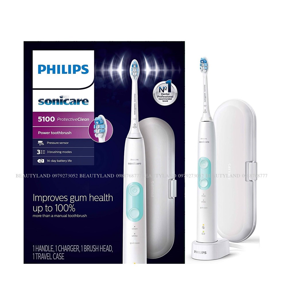 [ SALE SOCK] Bàn chải điện Philips Sonicare Protective Clean 5100 Gum Health