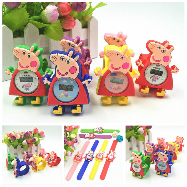 Đồng hồ điện tử hình heo Peppa cho bé học sinh tiểu học
