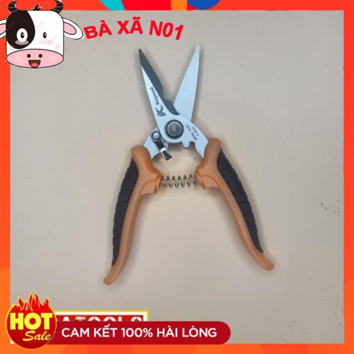 Combo 2 kéo cắt tỉa cành cây kapusi thép sk5 chiều dài 18 và 21cm