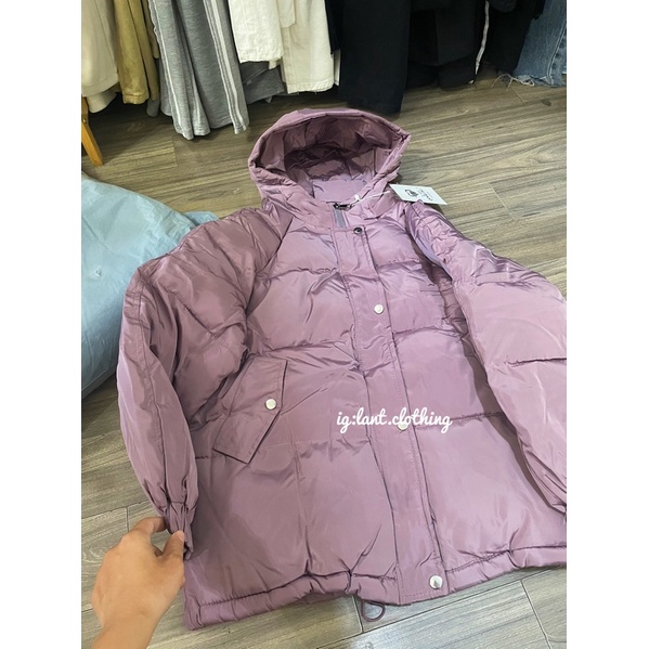 Áo phao túi cúc chéo