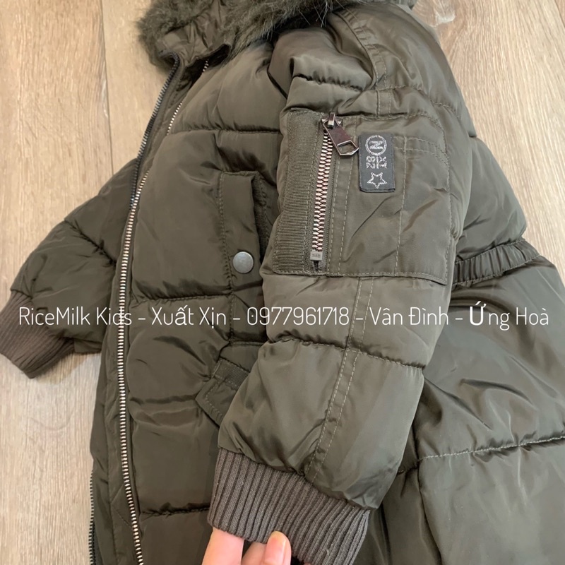 [Mã 2611THTRANG100K hoàn 10% xu đơn 99K] Áo khoác parka Next màu xanh rêu xuất dư xịn cho mẹ và bé