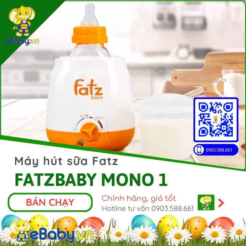 Máy hâm sữa Mono 1 - FatzBaby FB3003SL 3 chức năng hâm nóng, giữ nóng, tiệt trùng bình sữa - Bảo hành toàn quốc 12 tháng