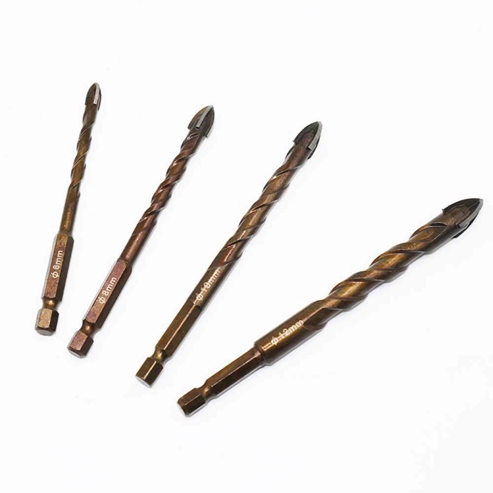 Mũi khoan lục giác bằng hợp kim 3/4/5/6/8/10/12mm chuyên dụng cho chế biến gỗ