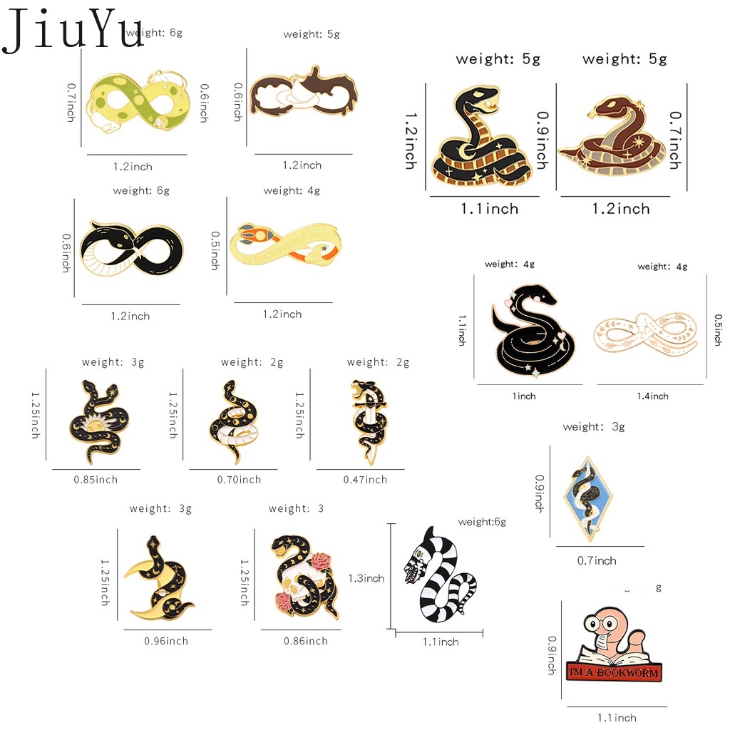 Ghim Cài Áo Hình Rắn Hoạt Hình Thời Trang