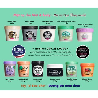 Mặt Nạ Đất Sét, Tẩy tế bào chết cho dành mặt và body - Hàng nhập Victorias' Secret USA
