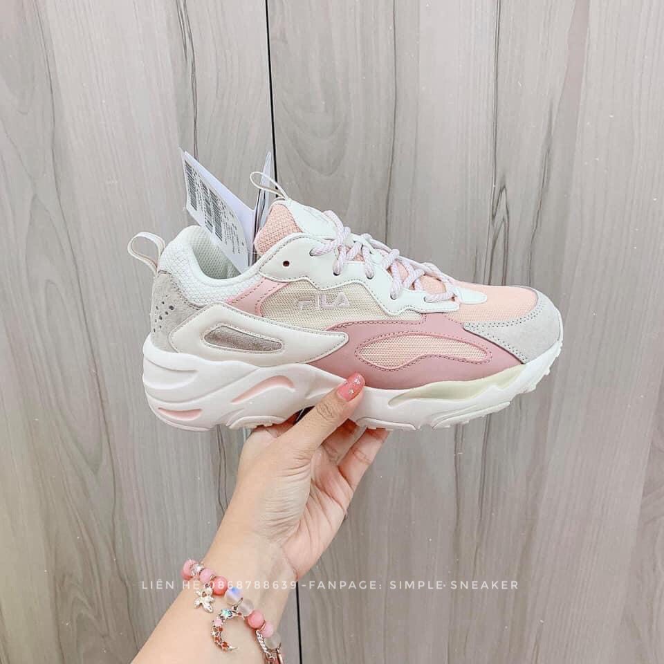 Giày Fila AuthFREESHIP Fila Ray Tracer Blue Pink Chuẩn Auth - Giày Fila Chính Hãng Hàn Quốc