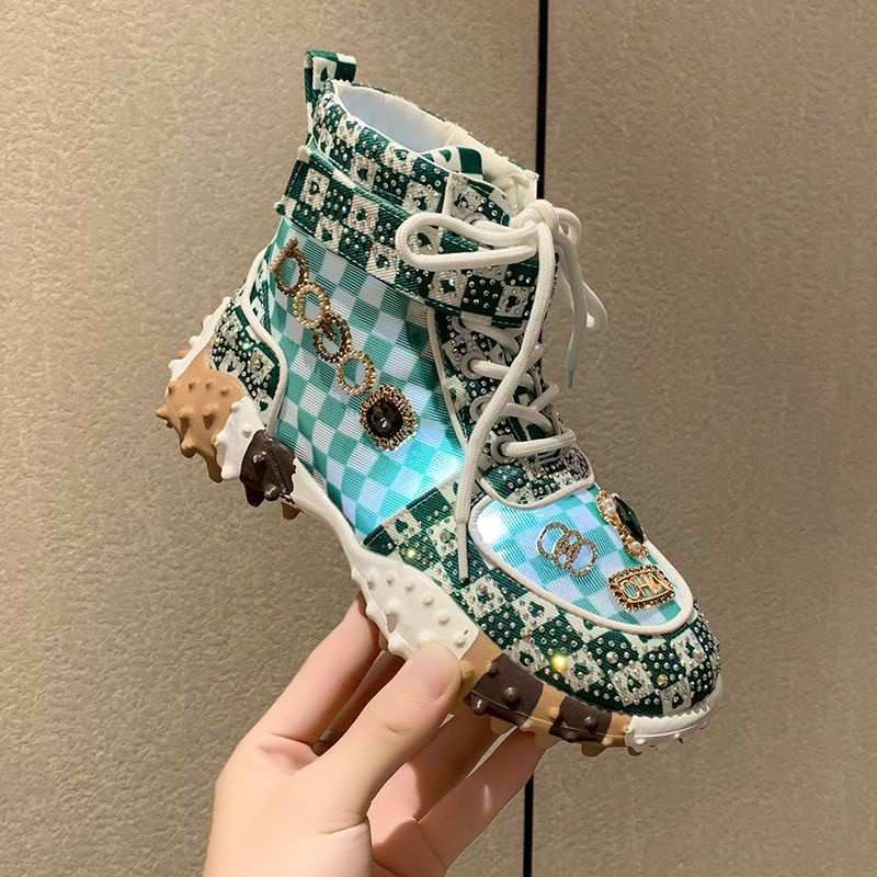 Giày Thể Thao Phối Lưới Mỏng Đính Đá Phong Cách Châu Âu Thời Trang Mùa Hè 2022 Mới Cho Nữ