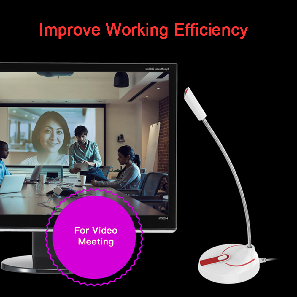 Micrô máy tính để bàn Micrô máy tính có thể điều chỉnh tự do 360 ° Studio Micrô chơi game Trò chuyện Micrô USB | BigBuy360 - bigbuy360.vn