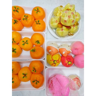 hộp 6 bánh bao quýt 75g mỗi trái nhân ngọt