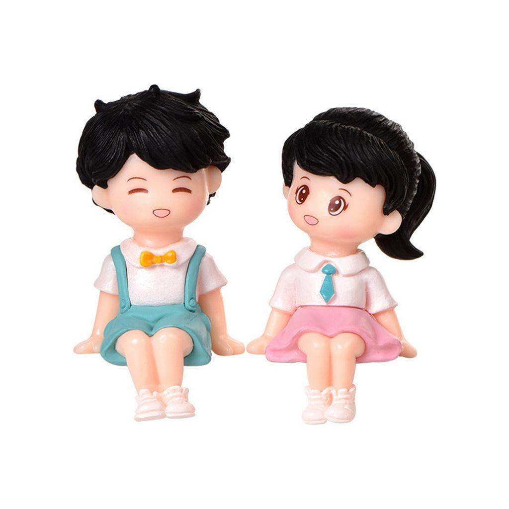 JARRED Mô Hình Cặp Đôi Mặc Đồng Phục Đi Học Mini Dễ Thương DIY