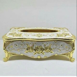 Hộp đựng giấy ăn mạ vàng