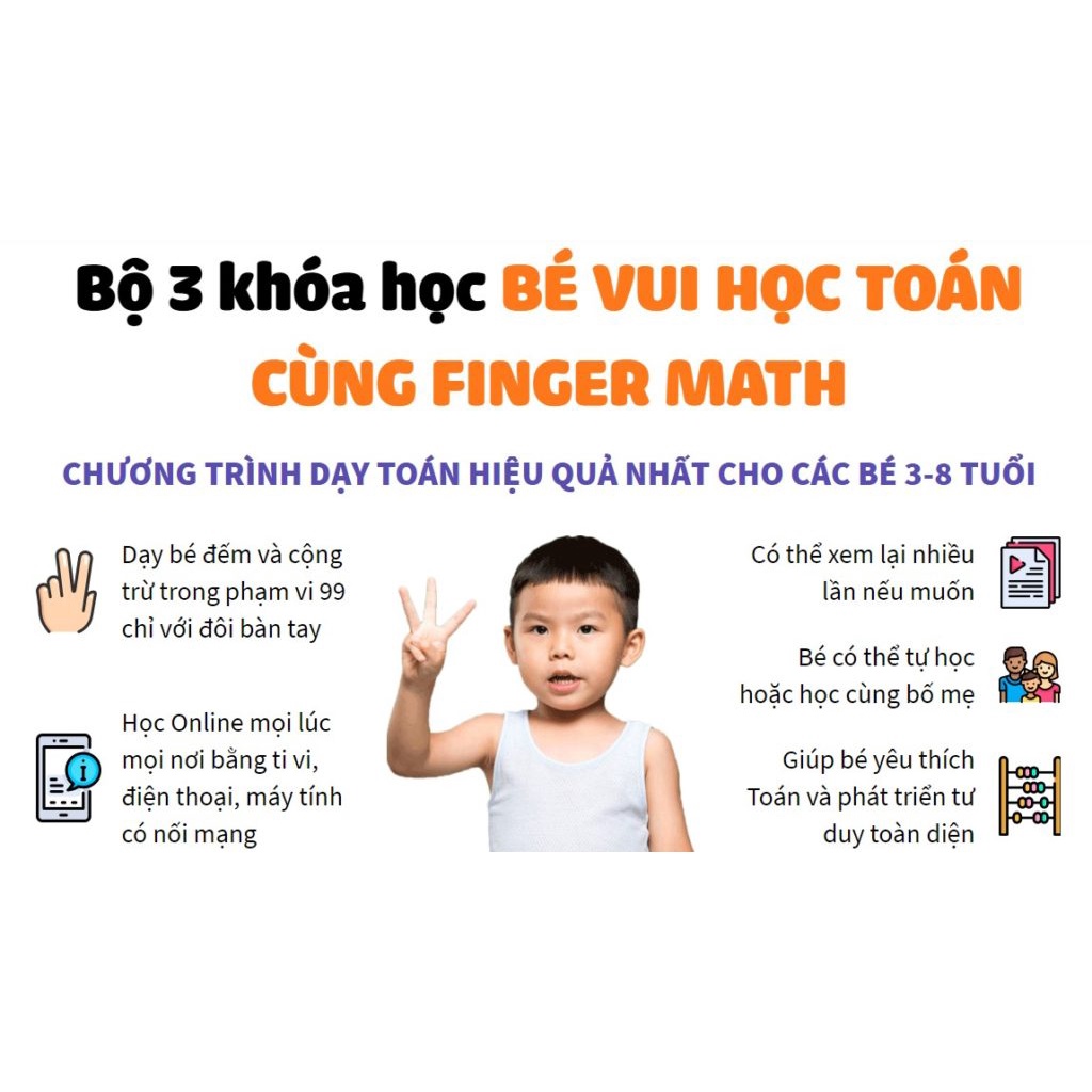 Toán Finger Math  cho bé