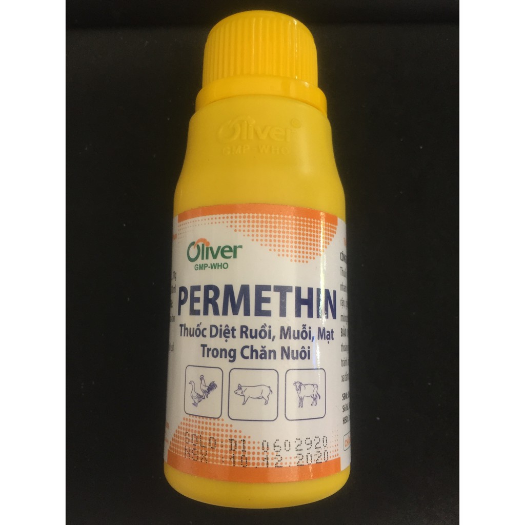 PERMETHIN  50ml -100ml Ruồi, muỗi, mạt trong chăn nuôi