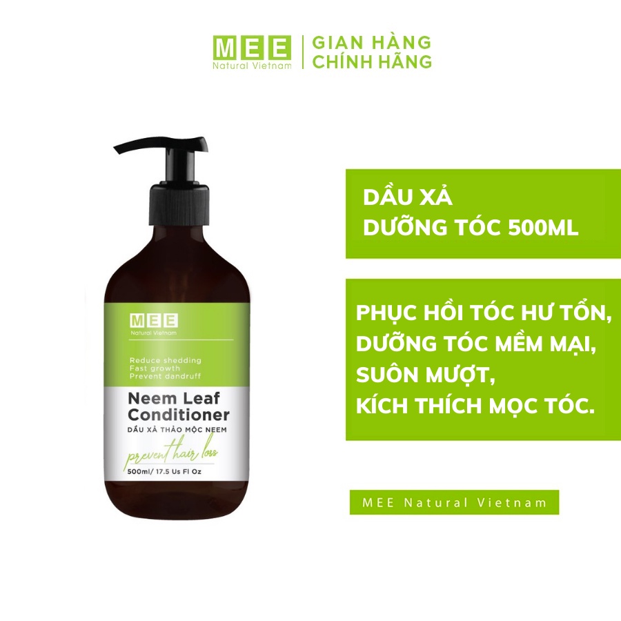 Dầu xả dưỡng tóc MEE NATURAL - Phục hồi, ngăn rụng tóc, dưỡng tóc suôn mượt 500ml