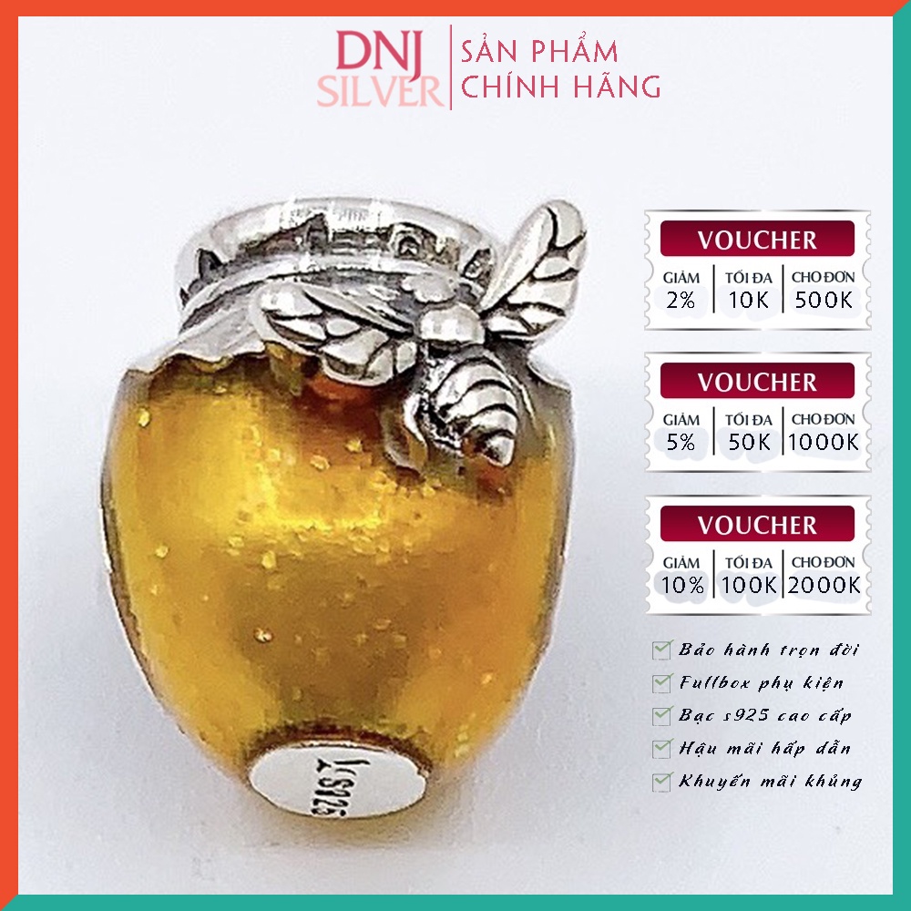 Vòng tay bạc 925 cao cấp - Vòng tay charm bạc Honey Bee Sexy Girl, tình yêu, sự nghiệp, phong cách, cá tính - DNB040