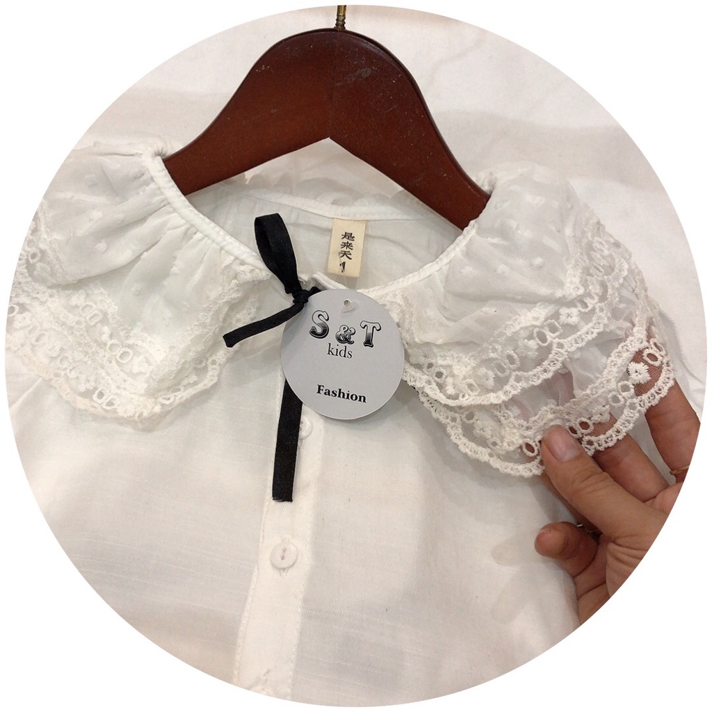 Set Áo Và Chân váy Jean Thời Trang Dịu Dàng Và Nữ Tính - N&D Kids