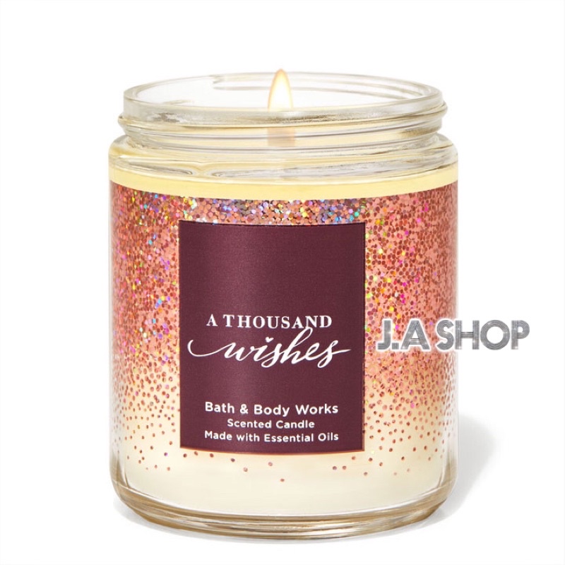 (AUTH) Nến Thơm 1 Bấc Bath &amp; Body Works - Nhiều Mùi Thơm &amp; Hot 198g