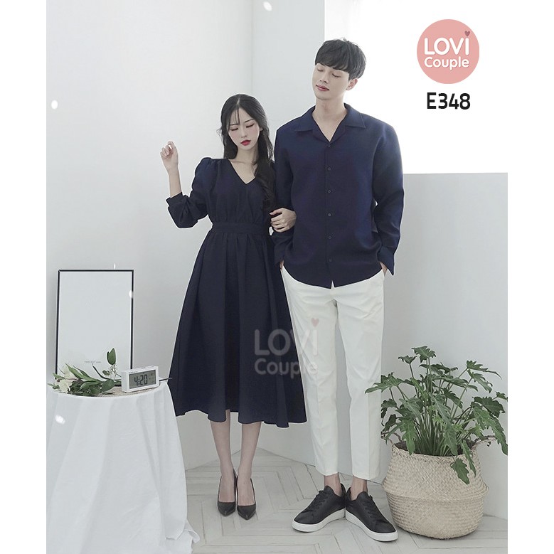 Đồ Đôi - Set Váy sơ mi đôi lãng mạn E348