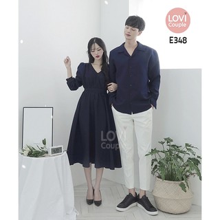 Đồ đôi - set váy sơ mi đôi lãng mạn e348