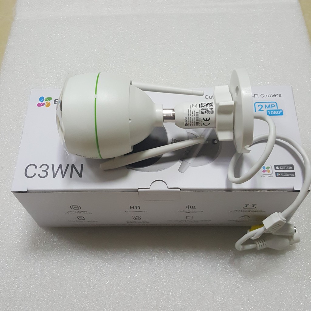 Camera wifi Ezviz ngoài trời C3TN, H3C 2MP/3MP/4MP chính hãng, ghi âm, màu và không màu đêm