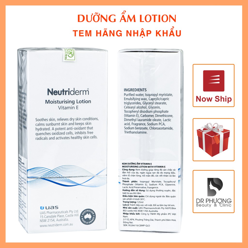 KEM DƯỠNG ẨM BỔ SUNG VITAMIN E NEUTRIDERM