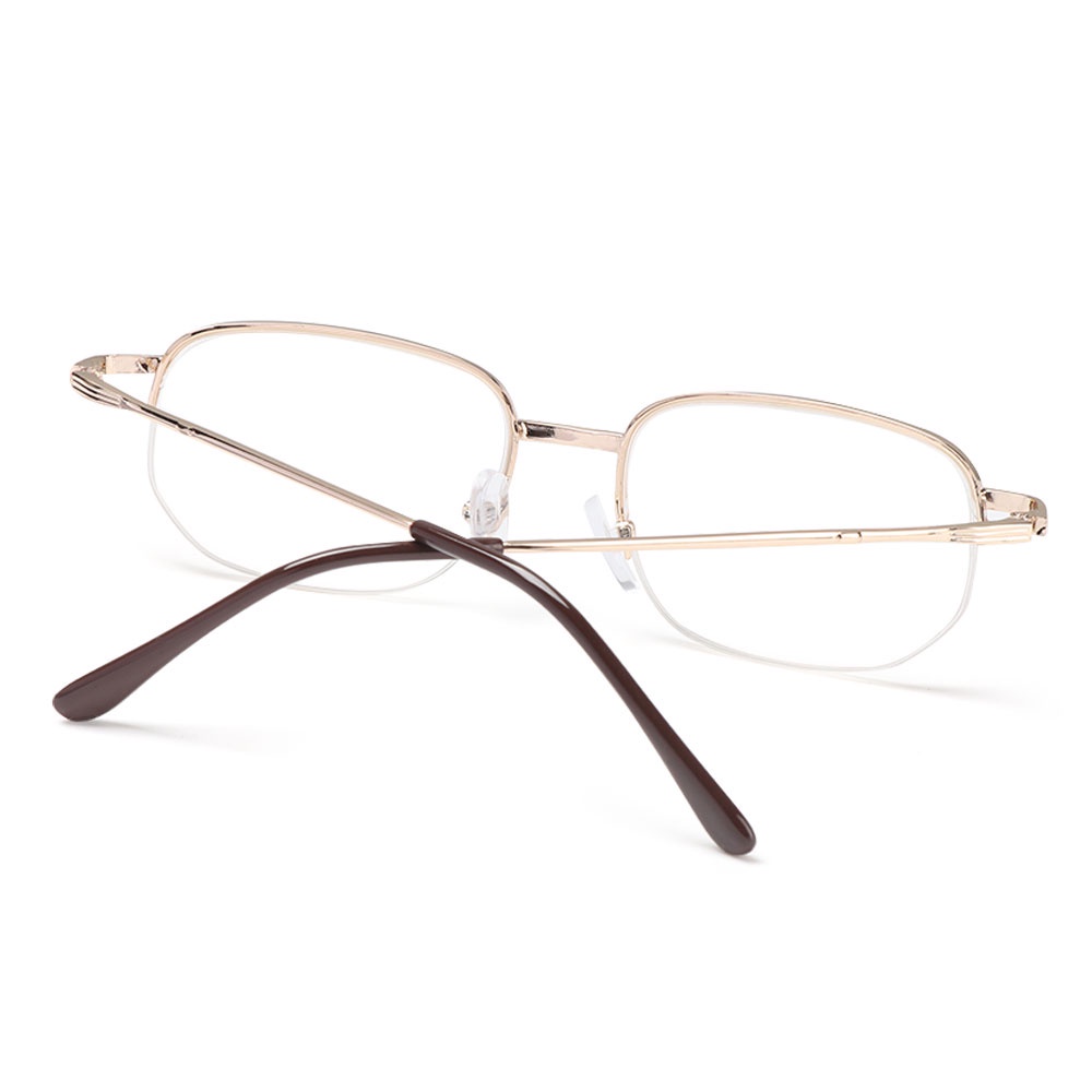 Kính Đọc Sách Gọng Nửa Gọng Kim Loại Độ Phân Giải Cao + 1.00 ~ + 4.00