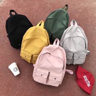 Balo Trơn Uzzlang 2 Nắp Hàng Quảng Châu Cao Cấp Cho Học Sinh Sinh Viên Đi Hoc Du Lịch Đi Chơi Mơ House