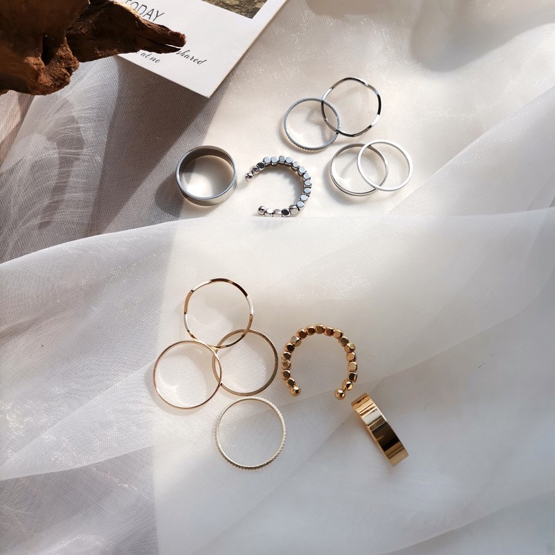 Set 6 nhẫn tay thời trang cá tính C50