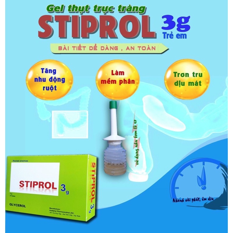 Ống Bơm trực tràng giảm táo bón Stiprol - 1 ống