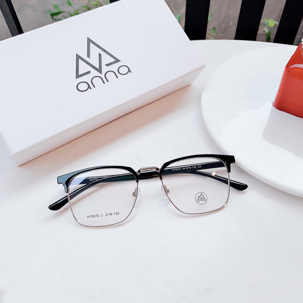 Kính mắt nửa gọng thời trang ANNA dáng vuông cho nam nữ sang trọng ANNA0024 | BigBuy360 - bigbuy360.vn