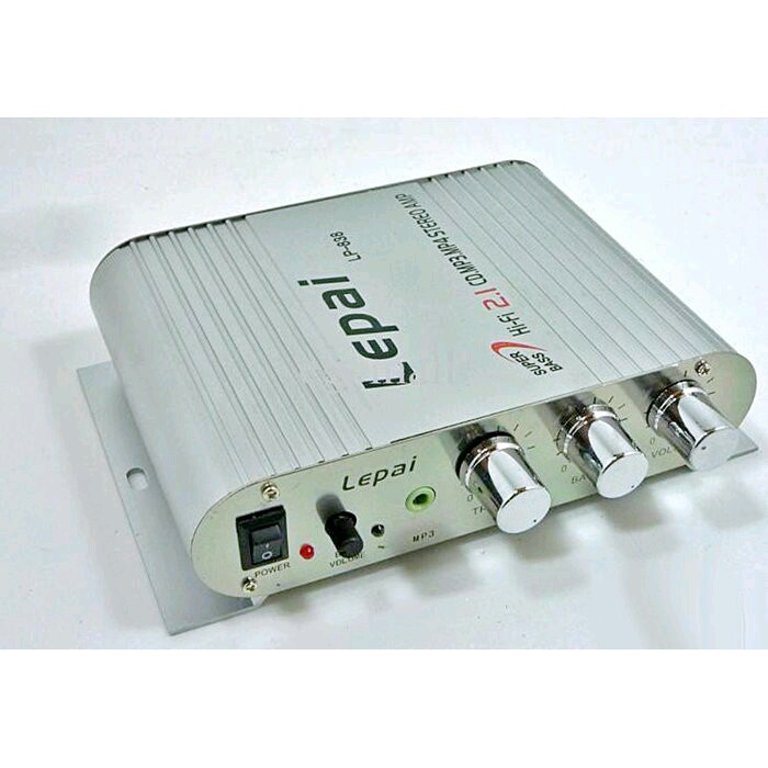 amply MINI LEPI LP-838 12v 220v có thể dùng cho ô tô
