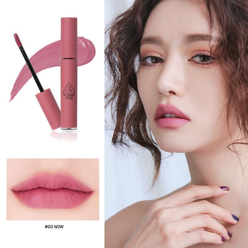 Son kem lì 3CE Velvet Lip Tint  #Go Now - Hồng Nude Ngả Tím