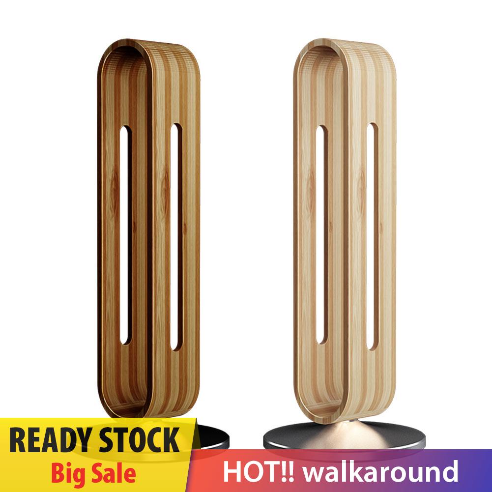 walkaround Bamboo Wood Metal Headphone Stand Headset Earphones Display Rack Bracket