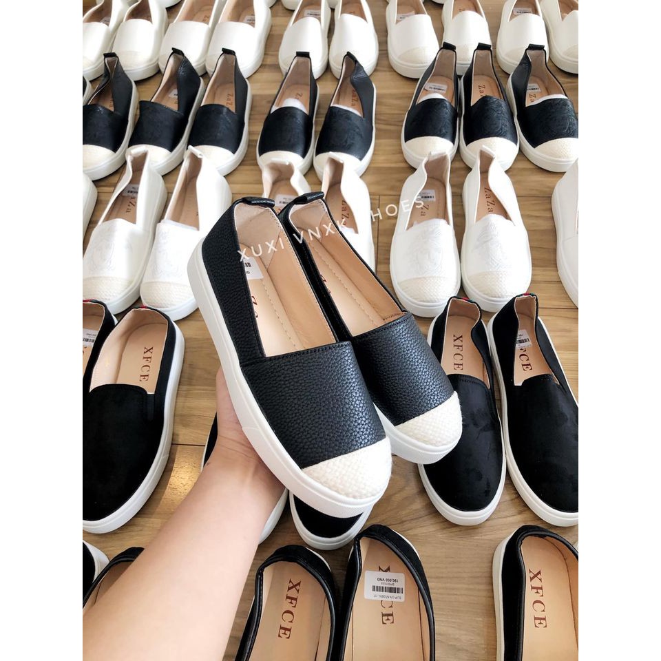 ( ảnh thật ) Giày slip on mũi cói | BigBuy360 - bigbuy360.vn