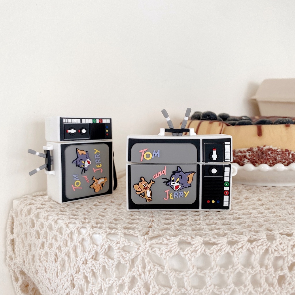 Vỏ Bảo Vệ Hộp Sạc Tai Nghe Airpod 1 2 pro Bằng Silicon Họa Tiết Hoạt Hình Anime Dễ Thương