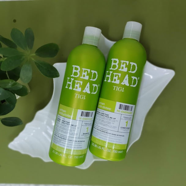 Gội Xả Tigi Bed Head Xanh Lá – Phục hồi hư tổn cấp độ 1 – 750ml