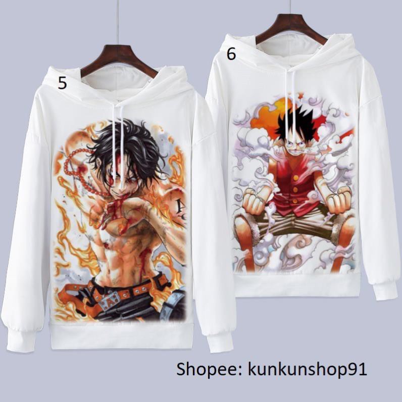 HOT- Áo Hoodie Áo Khoác Nỉ One Piece Mũ Rơm Giá Rẻ !!