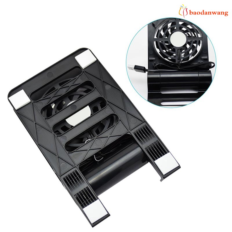Giá đỡ điện thoại máy tính bảng laptop có quạt tản nhiệt làm mát USB gập lại được tiện lợi