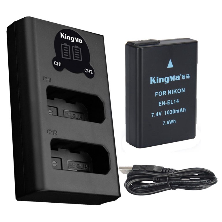 Pin sạc Ver 2 Kingma cho Nikon EN-EL14 (Nhiều lựa chọn)