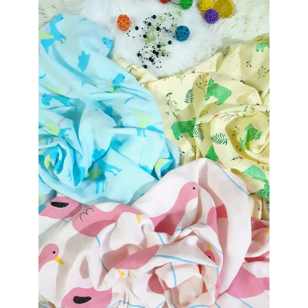 Khăn Tắm Em Bé, Khăn Aden Sợi Tre 2 lớp Mềm Mát cho bé