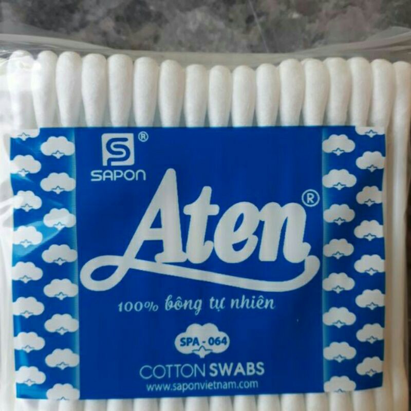 Combo 12 túi tăm bông Aten người lớn