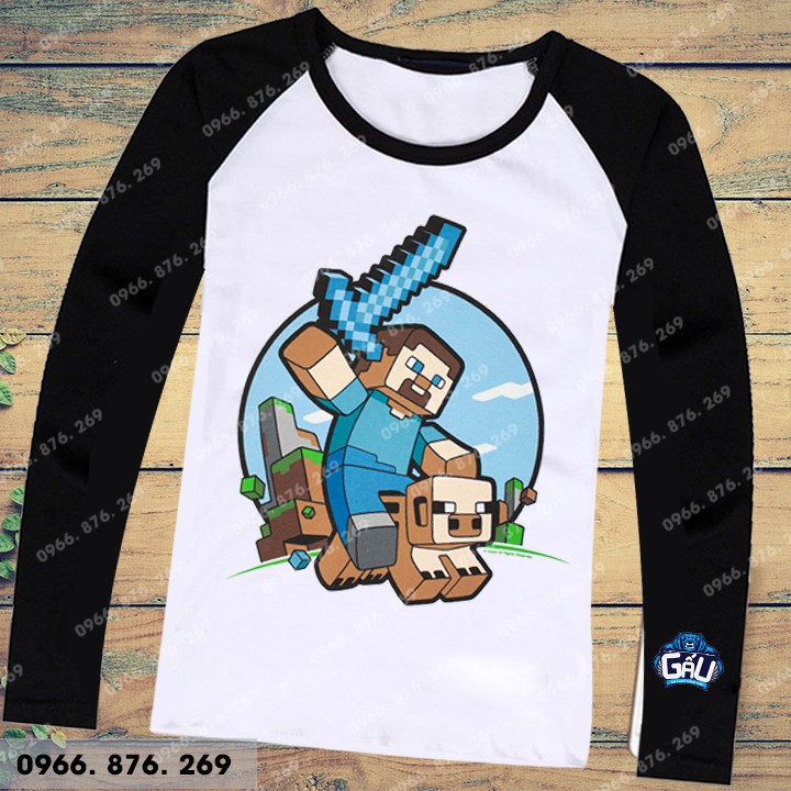 Áo MINECRAFT theo yêu cầu cực chất