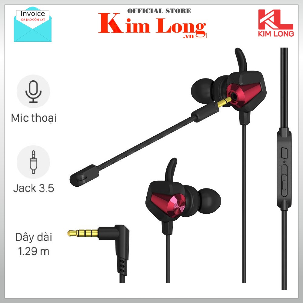 Tai Nghe Rapoo VM150 Nhét Tai Gaming - Bảo Hành 24 Tháng